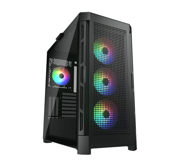 CC-COUGAR Case DUOFACE PRO RGB Tempered Glass 4x120mm ARGB fans preinstalled  2 Front Panels
